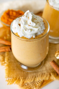 Healthy pumpkin whipped cottage cheese