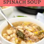 instant pot sausage and spinach soup