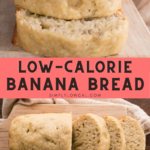 Low-calorie banana bread pin