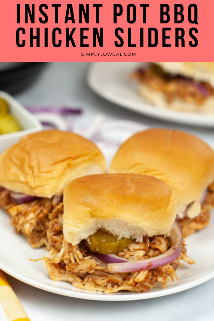 Instant Pot BBQ Chicken Sliders - Simply Low Cal