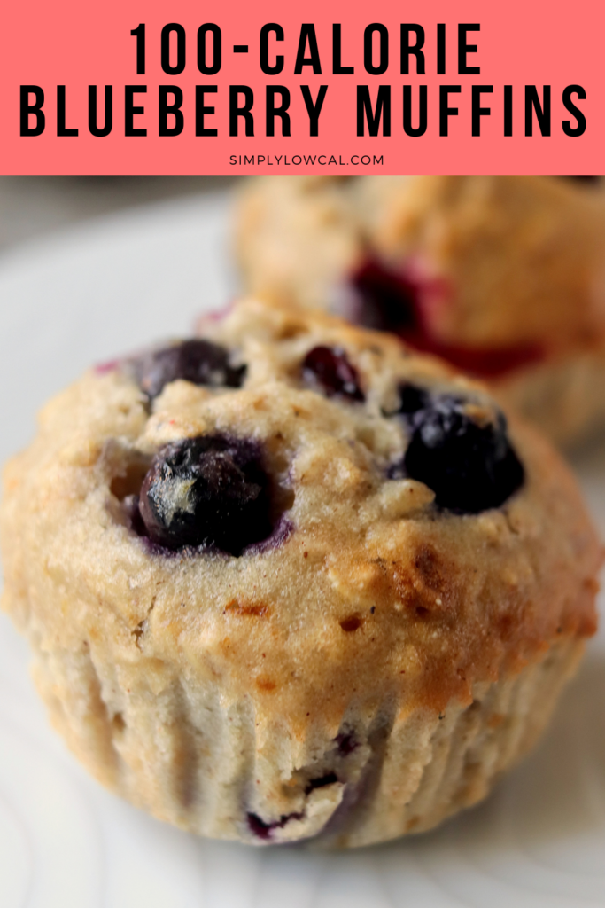100 calorie blueberry muffins pin