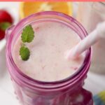 real fruit smoothie Pinterest pin.