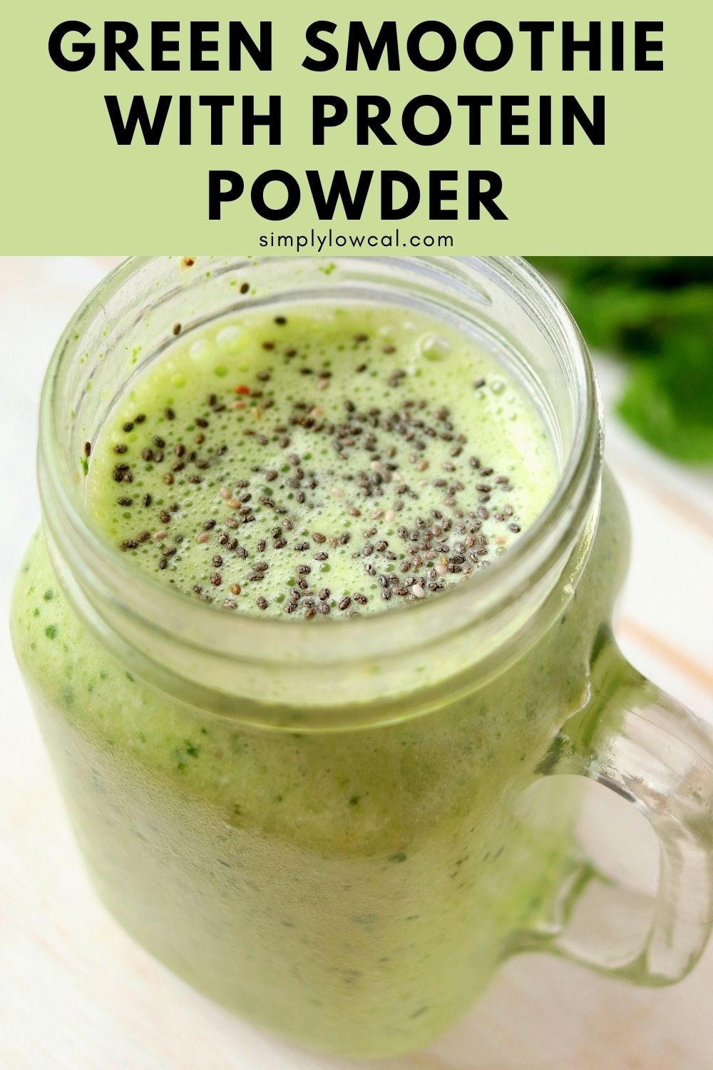 Green Protein Smoothie Simply Low Cal