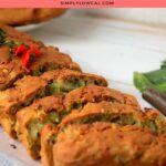 healthy zucchini bread with applesauce pin.