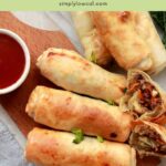 air fryer pork egg rolls pin.