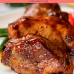 air fryer pork chops pin.