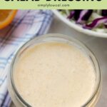 creamy citrus salad dressing pin.