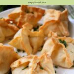 Air fryer pineapple cream cheese wontons pin.