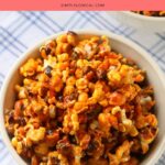 caramel popcorn without corn syrup pin.