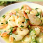 low calorie shrimp scampi pin.