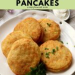 air fryer potato pancakes pin.