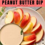 greek yogurt and peanut butter dip pin.