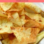 air fryer tortilla chips pin.