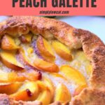 rustic peach galette pin.