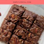 gluten free fudgy brownies thumbnail pin.