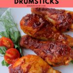 slow cooker bbq chicken drumsticks pin.