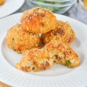 Thumbnail of air fryer cauliflower rice balls.