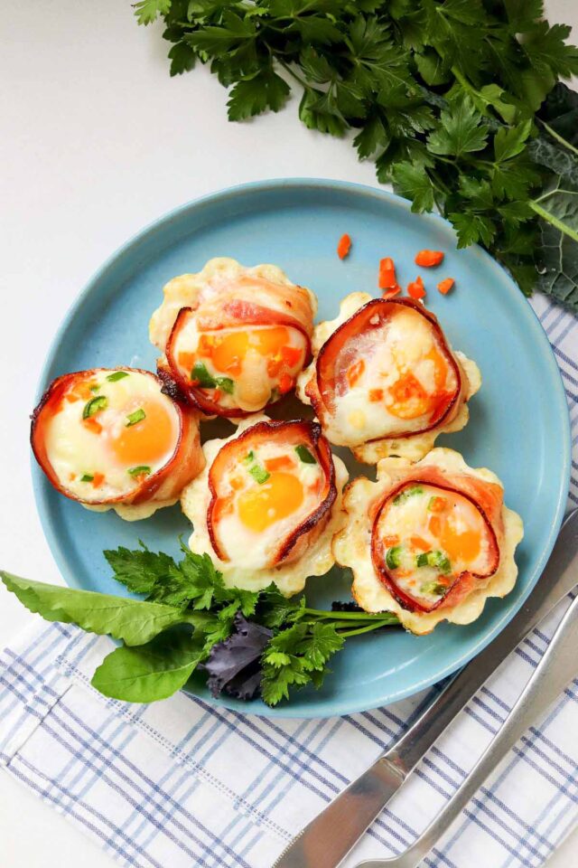 Air Fryer Bacon and Egg Cups Simply Low Cal