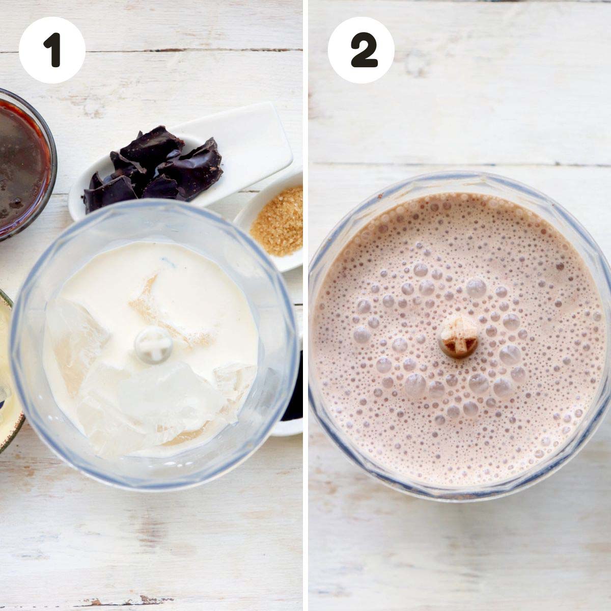 Steps to make the frappe.