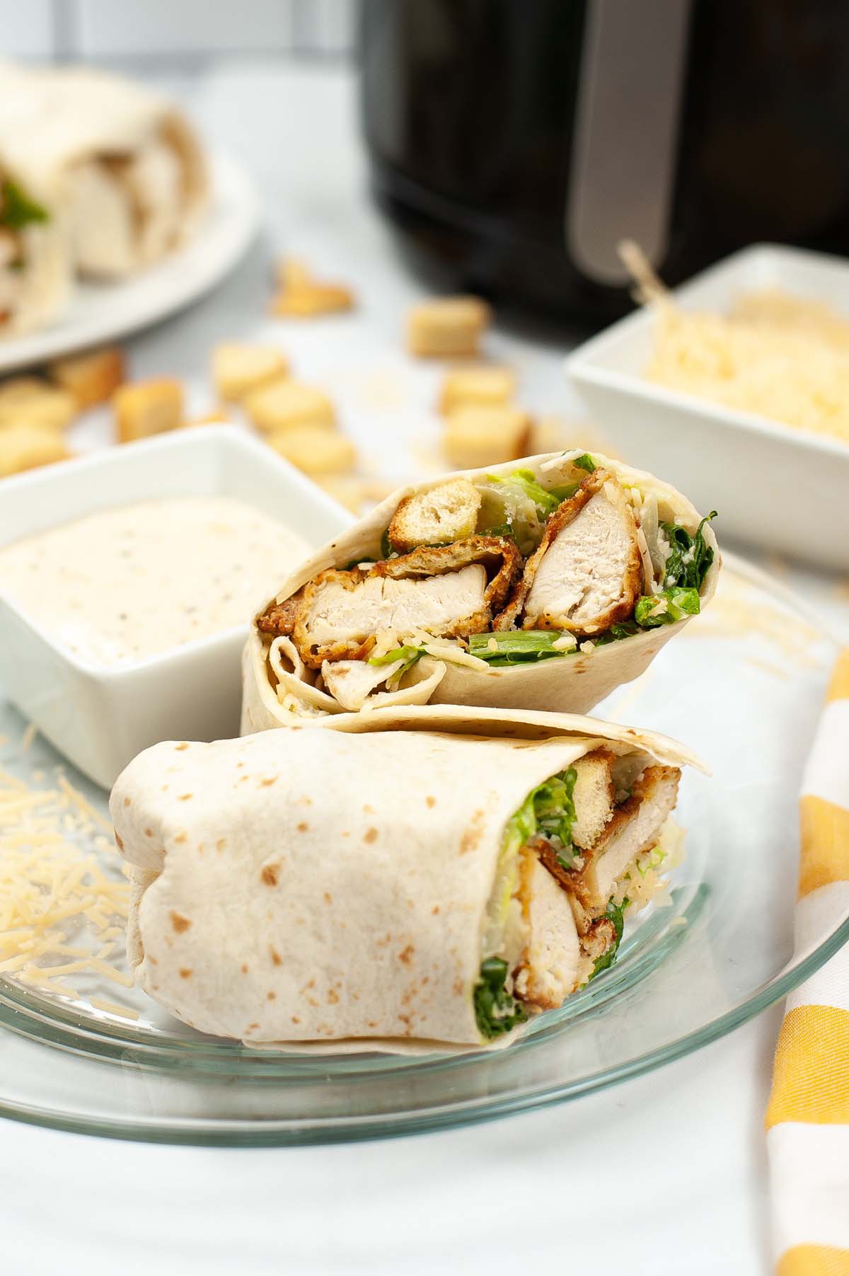 Air Fryer Crispy Chicken Wraps