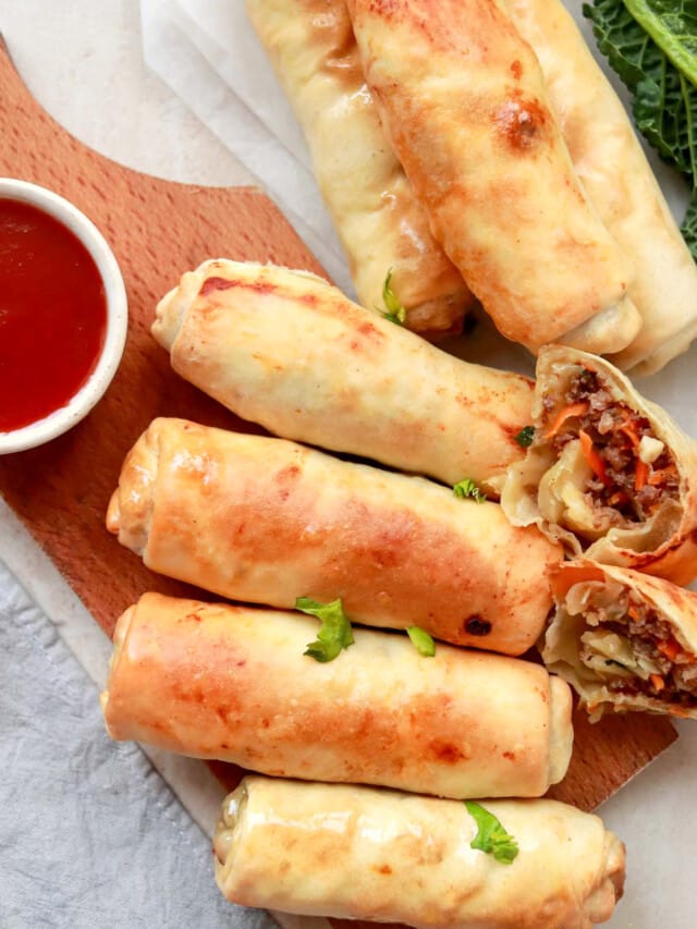 Low-Calorie Air Fryer Pork Egg Rolls: Crispy & Flavorful!