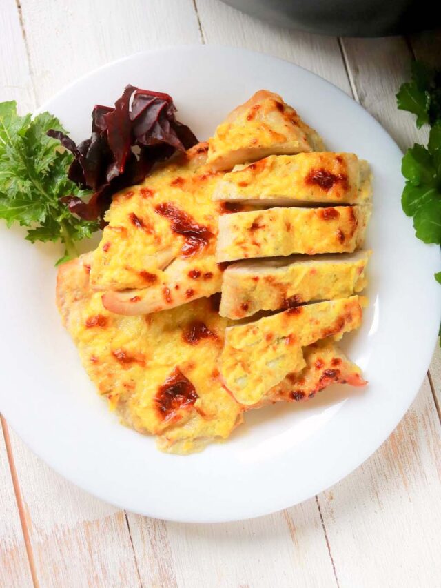 Air Fryer Parmesan Crusted Chicken Breast Story Simply Low Cal