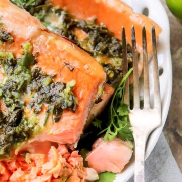 shredded salmon fillet.