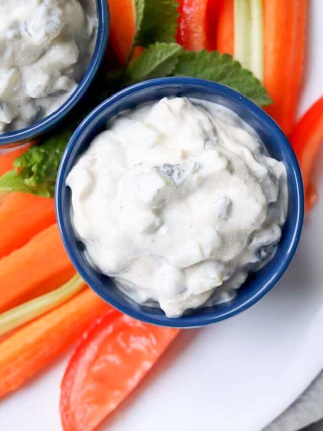 Greek Yogurt Cucumber Dill Dip Story