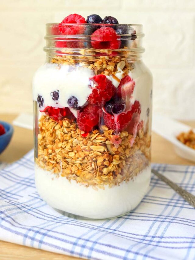 Greek Yogurt Parfait With Homemade Granola Story Simply Low Cal