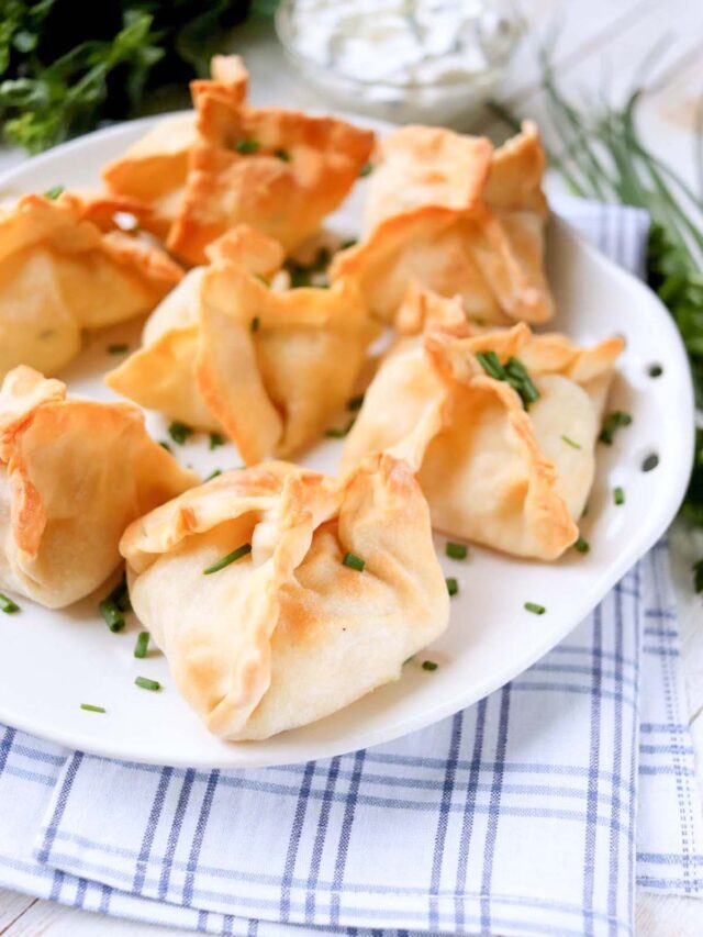 Air Fryer Pineapple Cream Cheese Wontons Story
