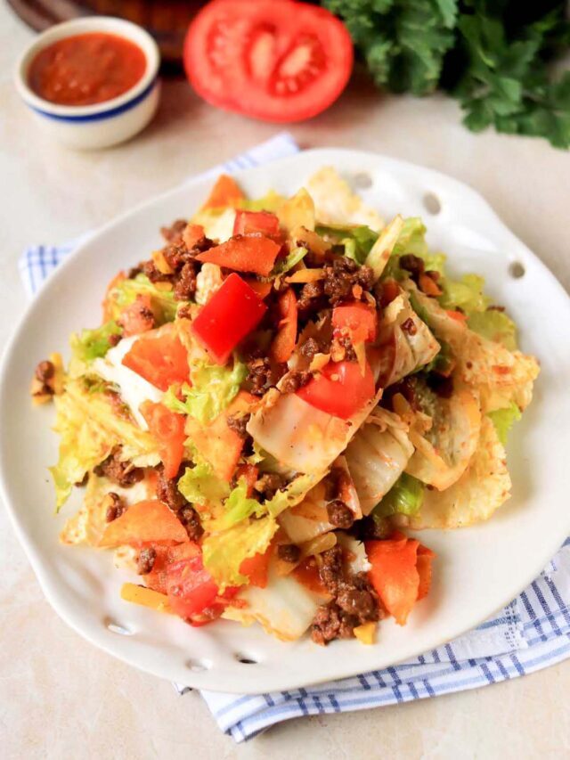 Low Calorie Taco Salad Story