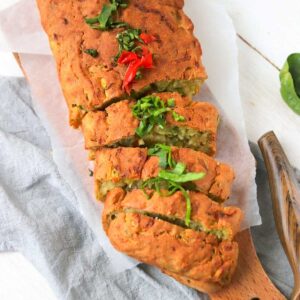 healthy zucchini bread with applesauce thumbnail picture.