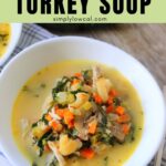 keto turkey soup pin.