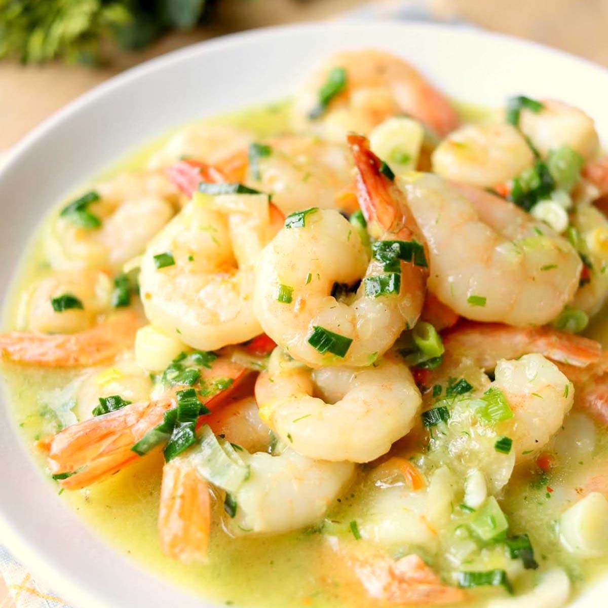 low calorie shrimp scampi thumbnail picture.