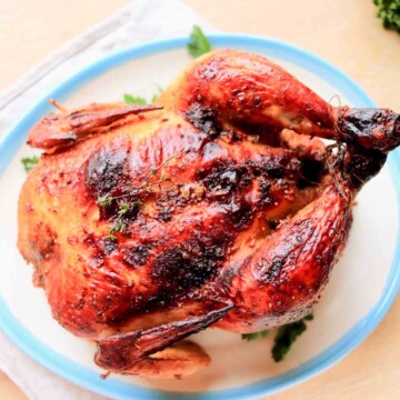 Thumbnail of air fryer whole chicken rotisserie style.