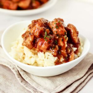 Thumbnail of air fryer sesame chicken.