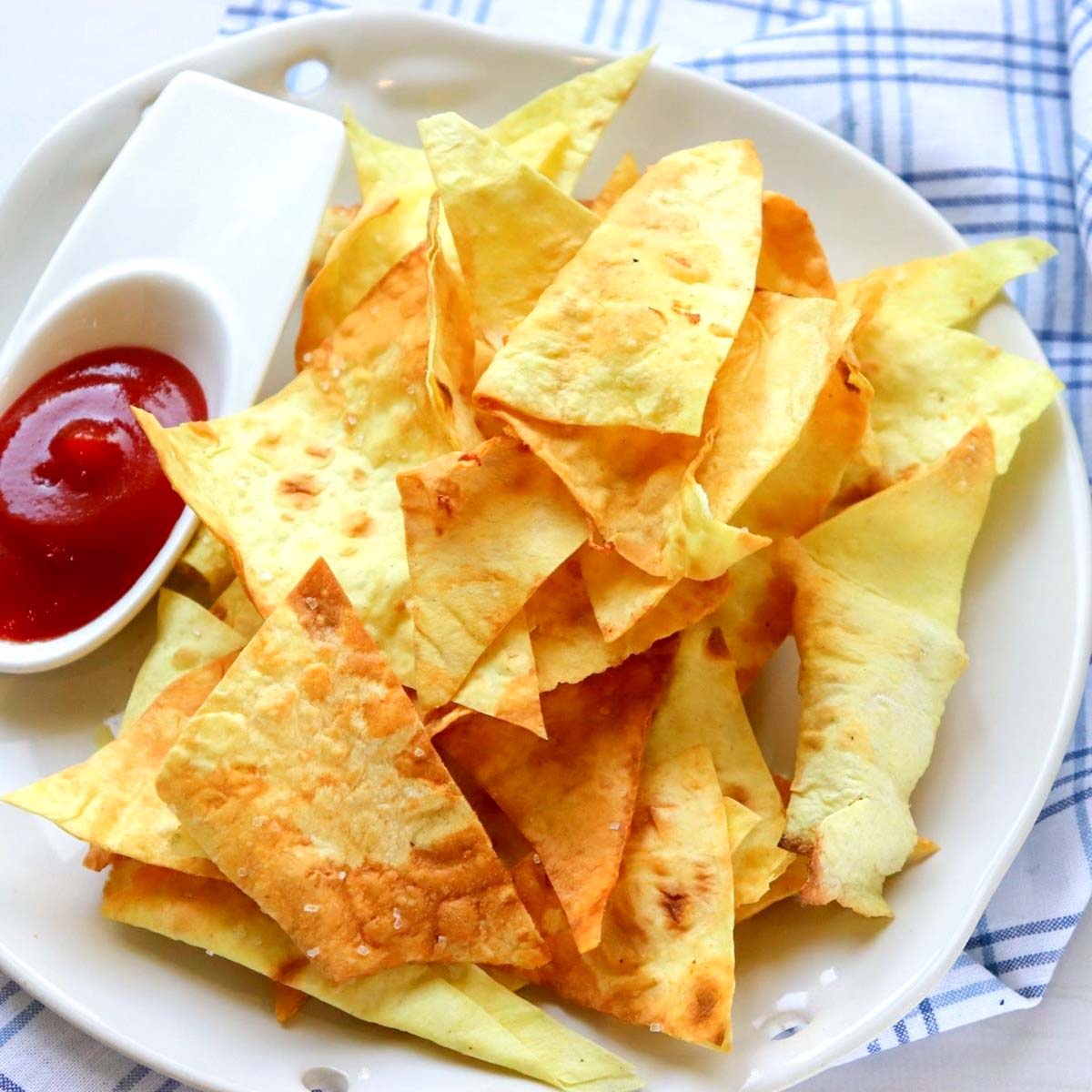 Thumbnail of air fryer corn tortilla chips.