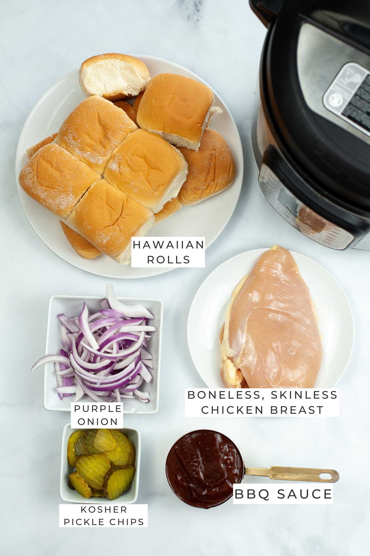 Pulled chicken hotsell sliders instant pot