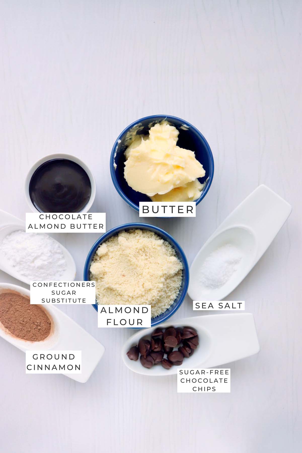 chocolate chip cookie bars labeled ingredients.