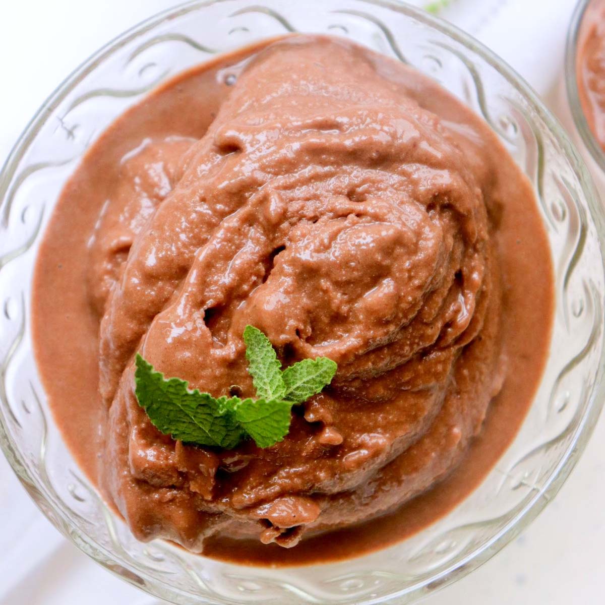 chocolate peanut butter nice cream thumbnail picture.