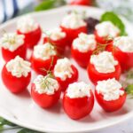 cream cheese stuffed cherry tomatoes thumbnail picture.