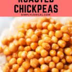 crispy oven roasted chickpeas pin.
