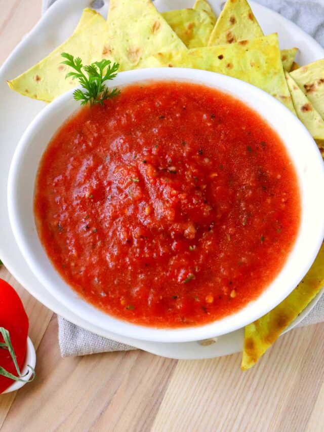 Quick And Easy Blender Salsa Story Simply Low Cal