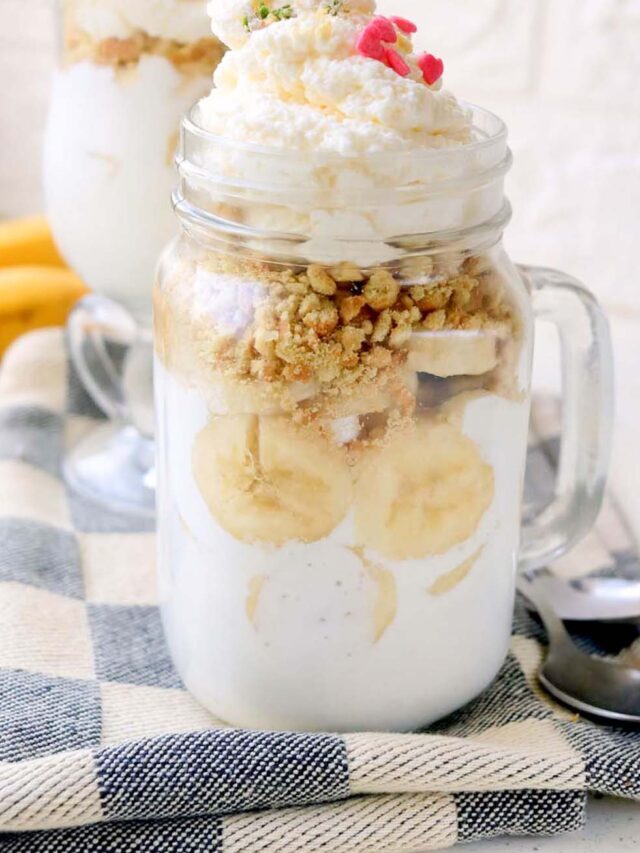 Healthier Banana Cream Pie Story