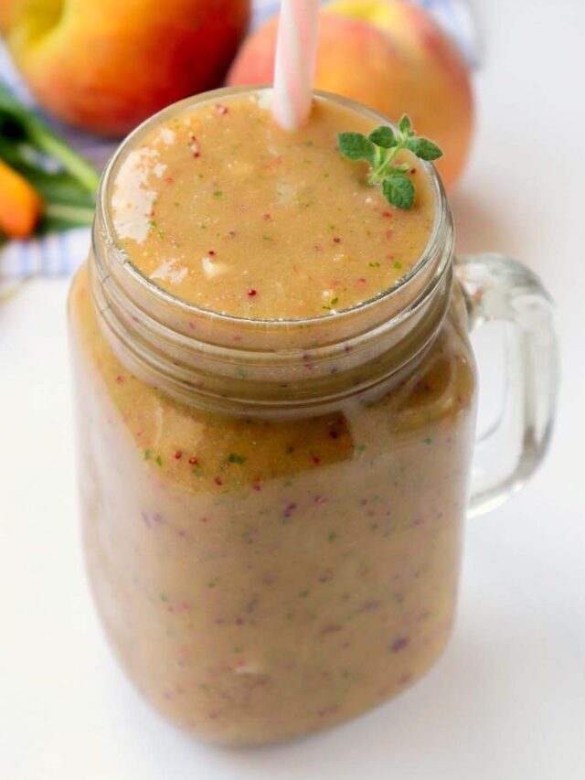 Peachy Berry Smoothie Story