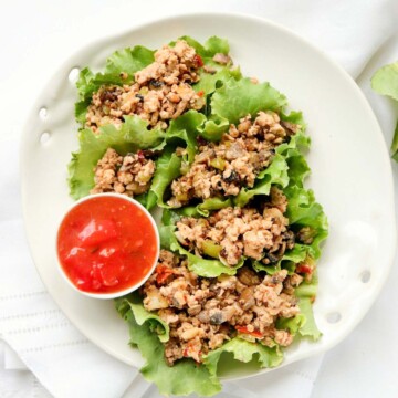Thumbnail of ground chicken Thai lettuce wraps.