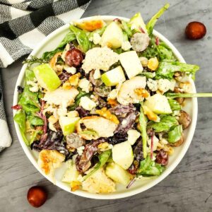 Thumbnail of chicken salad with grapes and apples.