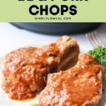 instant pot bbq pork chops pin.