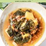 instant pot potato kale soup pin.