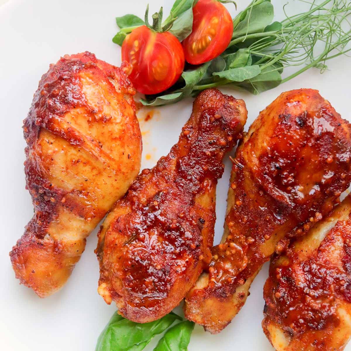 slow cooker bbq chicken drumsticks thumbnail picture.
